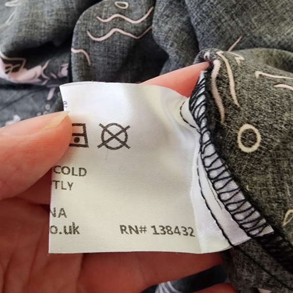 Collectif Pink and Black Ruffled Midi Dress - Picture 9 of 9